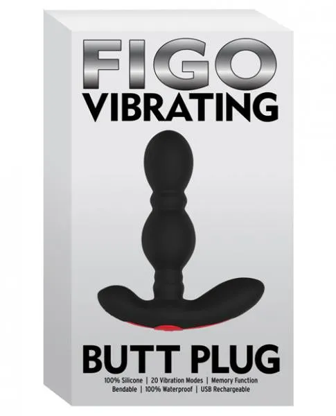 Forto Anal Femmefunn Figo Vibrating Butt Plug Black