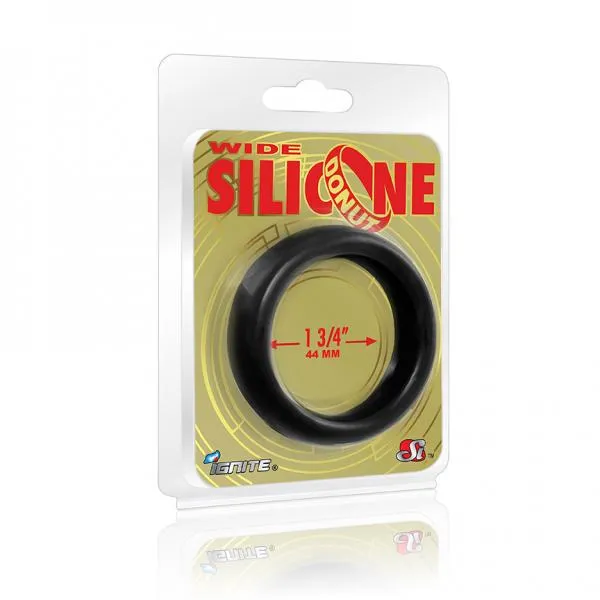 Ignite Anal Wide Silicone Donut Black 175 Ring