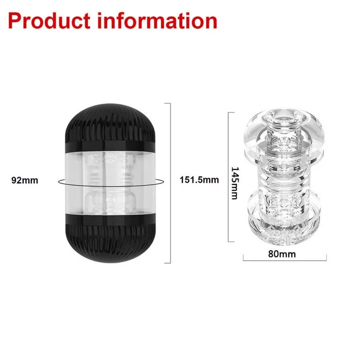 OOTYEMO Male Sex Toys Mens Vacuum Waterproof Masturbation Cup