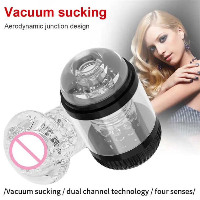 OOTYEMO Male Sex Toys Mens Vacuum Waterproof Masturbation Cup