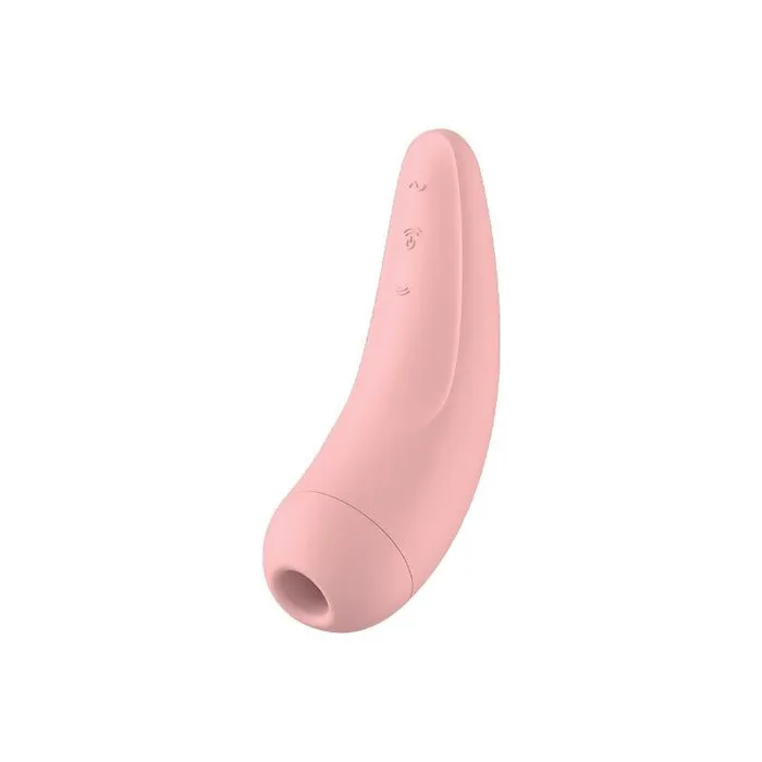 Satisfyer Vibrators Satisfyer Succhiaclitoride Curvy 2 con App Rosa