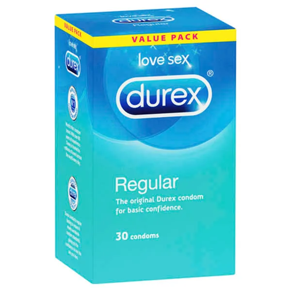 Durex Durex Regular Condoms Regular Lubed Condoms 30 Pack Enhancers