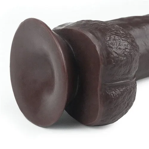 Love Toy Dildos Realistic Double Layer Sliding Skin Dong 95 Dark Brown Dildo