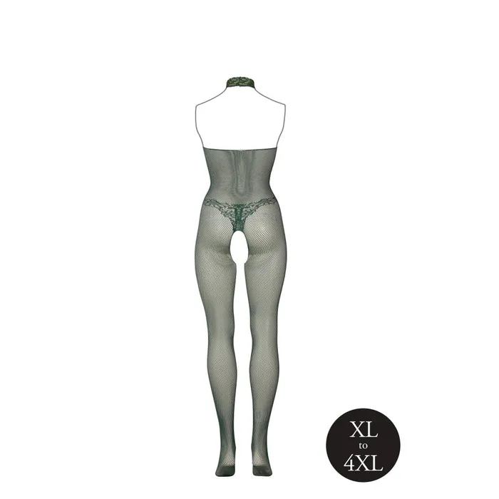 Male Sex Toys Le Desir Le Desir Green Crotchless Mesh One Piece Bodysuit