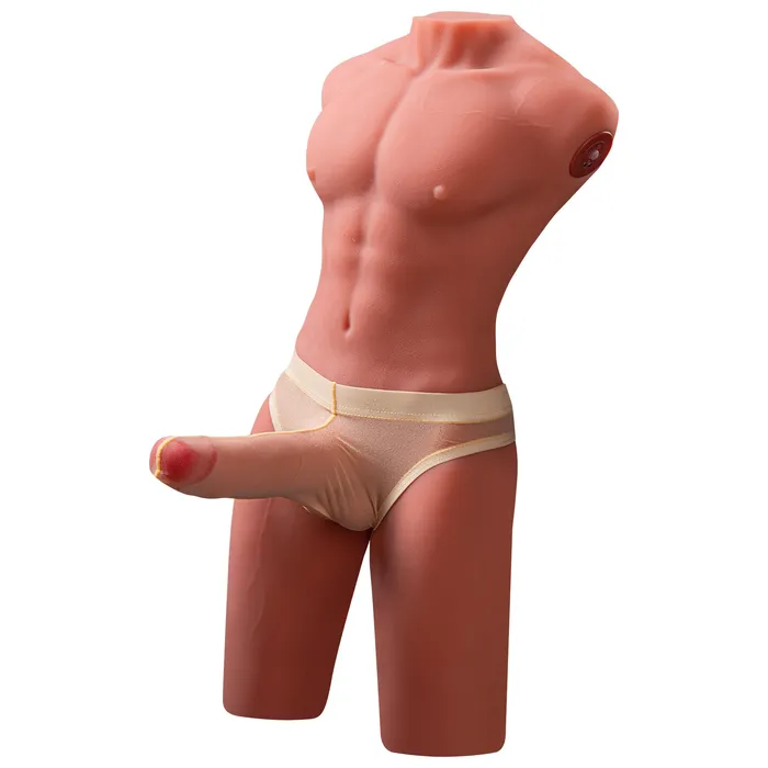 Male Sex Toys Male Torso Sex Doll Realistic Thrusting Dildo 