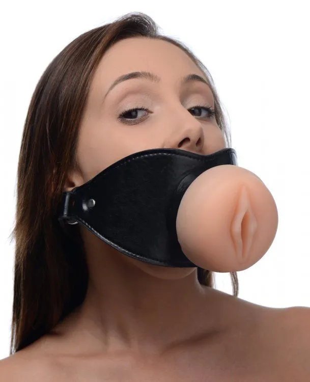 Male Sex Toys Master Series Master Series Pussy Face Oral Sex Mouth Gag