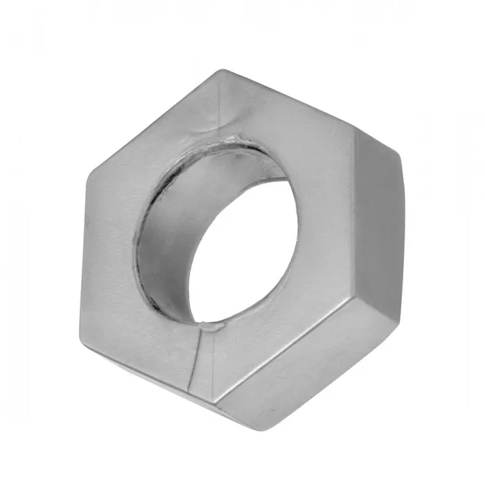 Master Series Male Sex Toys Master Series Silver Hex Heavy Duty Cock Ring Ball Stretcher Master Series Male Sex Toys Master Series Silver Hex Heavy Duty Cock Ring Ball Stretcher