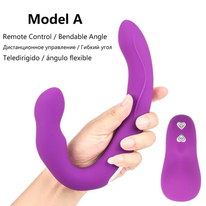 Female Sex Toys MD MD Tara Remote Control Strapless StrapOn Vibrating Dildo for Couples Play