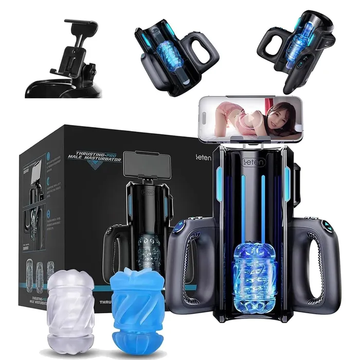 LETEN Cannon King Male Masturbator Auto Thrusting with DualHandle LETEN Male Sex Toys