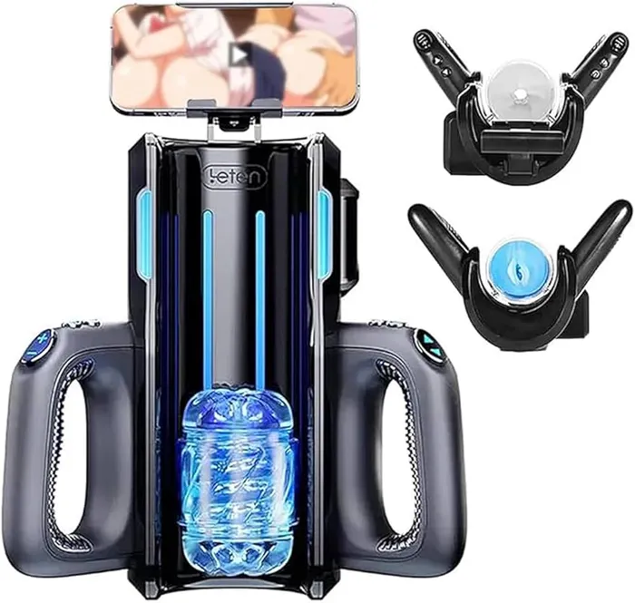 LETEN Cannon King Male Masturbator Auto Thrusting with DualHandle LETEN Male Sex Toys