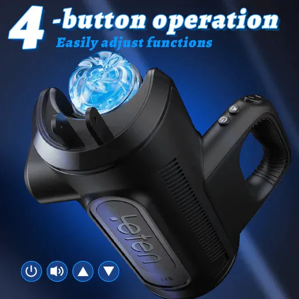 LETEN Cannon King Male Masturbator Auto Thrusting with DualHandle LETEN Male Sex Toys