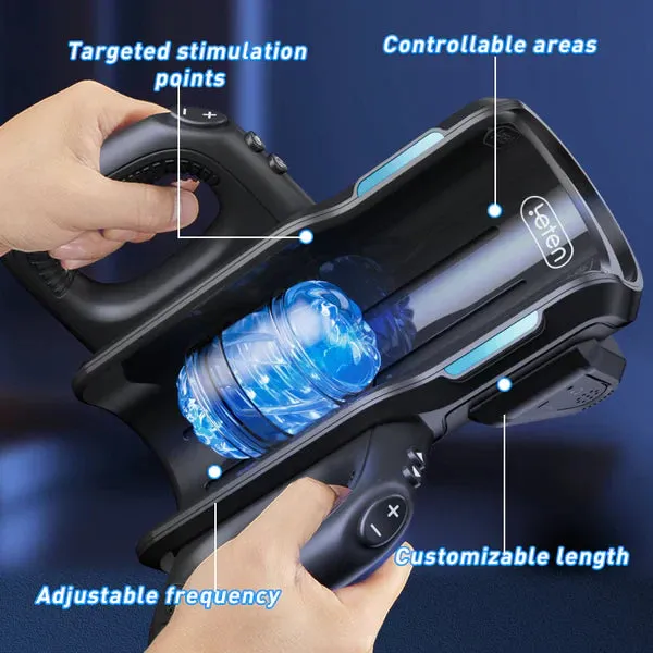 LETEN Cannon King Male Masturbator Auto Thrusting with DualHandle LETEN Male Sex Toys