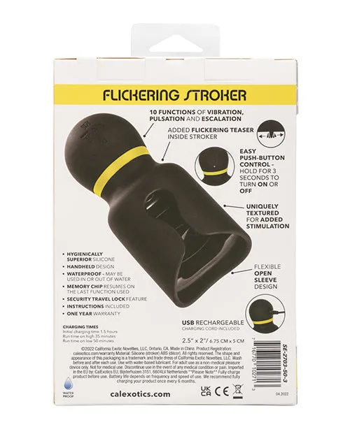 California Exotic Novelties Male Sex Toys Boundless Flickering Stroker Black