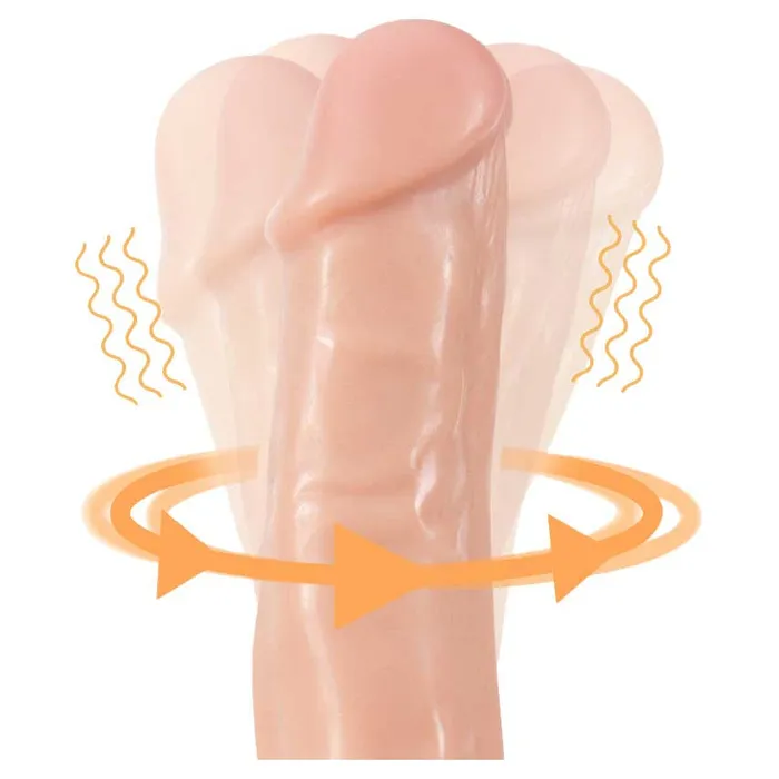 Dr Skin Dr Spin GSpot 675 Remote Control Vibrating Dildo with Suction Cup iloveexcitement Female Sex Toys