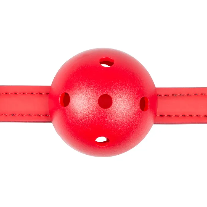 Easy Toys Ball Gag With PVC Ball Red Fetish Collection Male Sex Toys