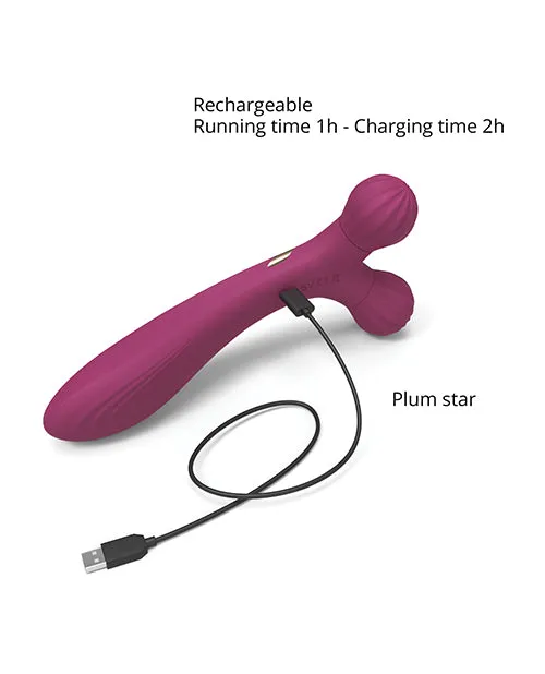 Vibrators Love To Love Fireball Forked Vibrator Plum Star Lovely Planet