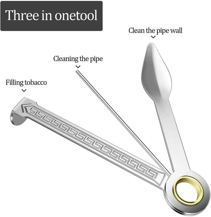 Agung Dildos Pipe Tool W Spoon Cleaner Pick Stainless Steel Agung Dildos Pipe Tool W Spoon Cleaner Pick Stainless Steel