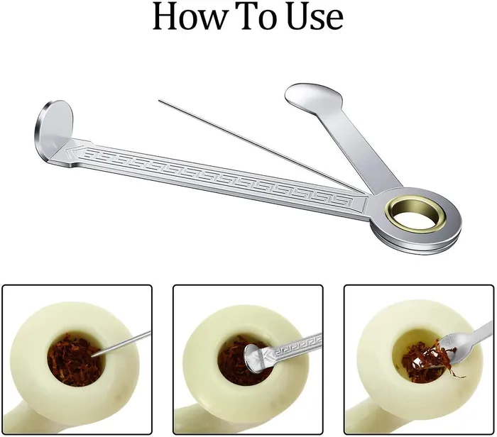 Agung Dildos Pipe Tool W Spoon Cleaner Pick Stainless Steel Agung Dildos Pipe Tool W Spoon Cleaner Pick Stainless Steel