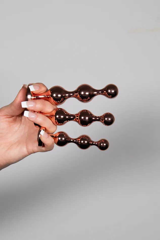 Anal Posmo Gender X Gold Digger Anal Beads