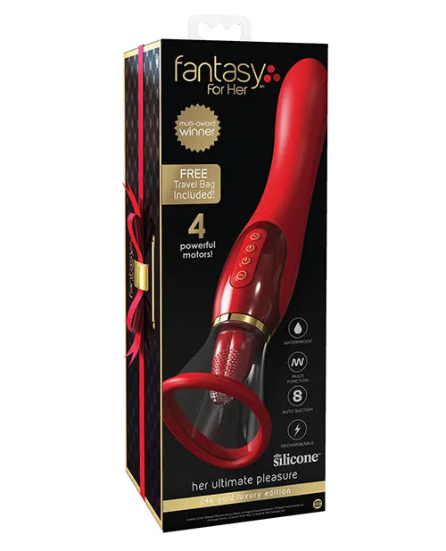 Pipedream Products Vibrators 24k Gold with travel Bag Box Red