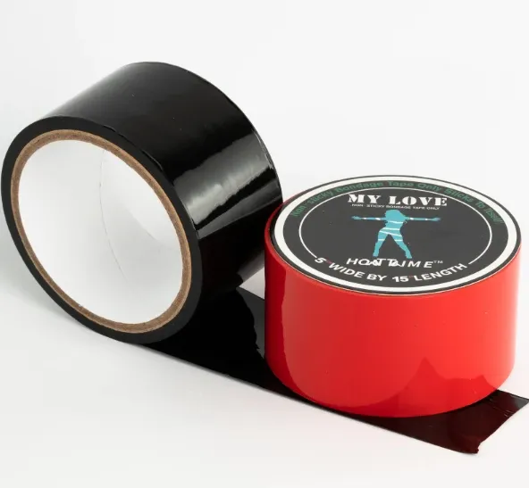 Poison Rose Bondage Tape Black Poison Rose Vibrators