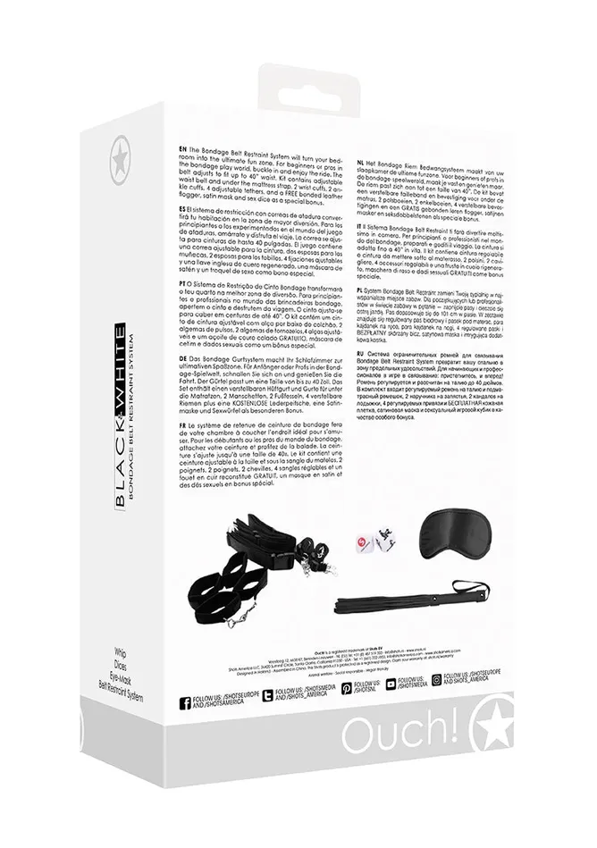 Shots America Bondage Belt Restraint System Couples
