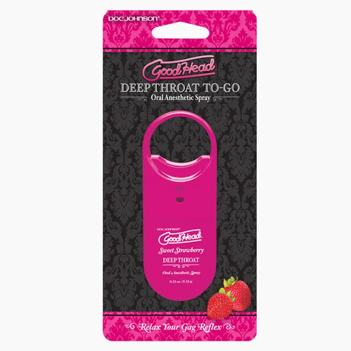 Vibrators Nalpac Goodhead to Go Deep Throat Spray 33oz Sweet Strawberry