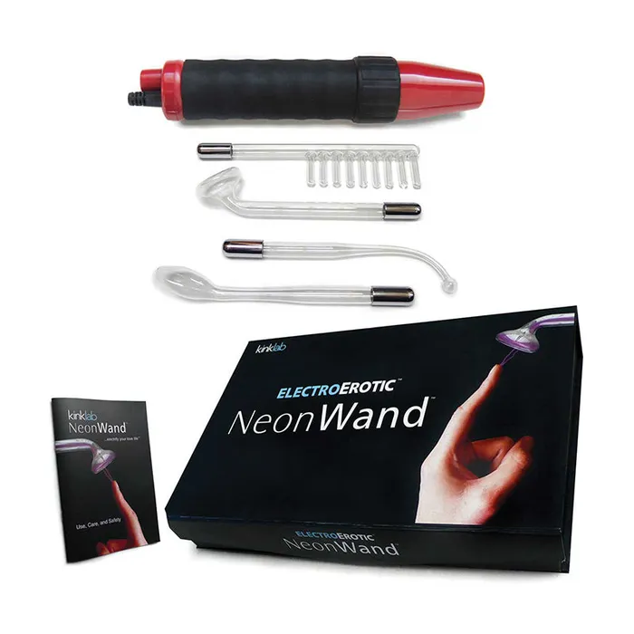 Vibrators Nalpac Kinklab Neon Wand Red Handle Red Elec