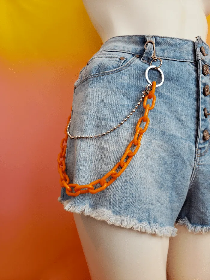 Vibrators The Kinky Peach Up 2 No Good Chain Belt Orange