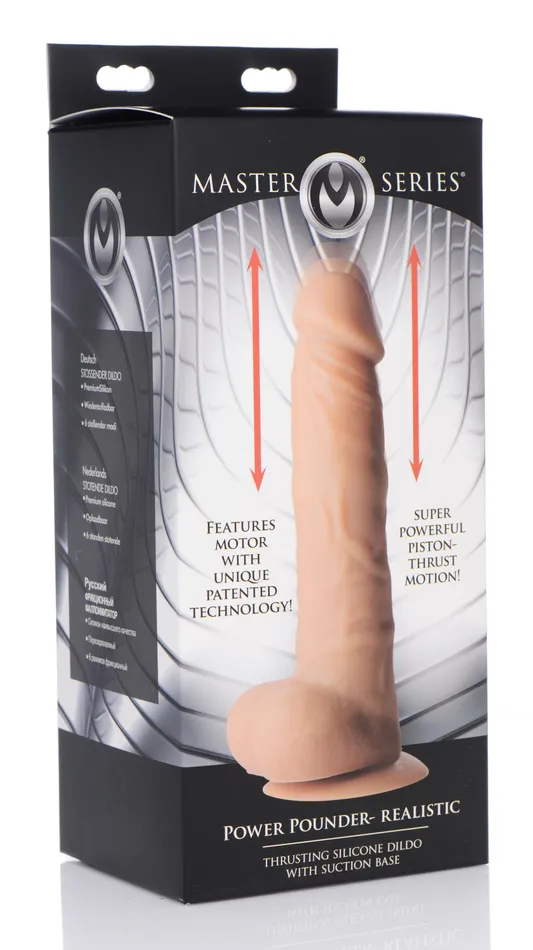 XR Brands Female Sex Toys Power Pounder Realistic Thrusting Dildo