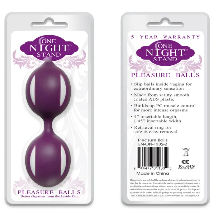 Pleasure Balls One Night Stand Evolved Novelties Dildos