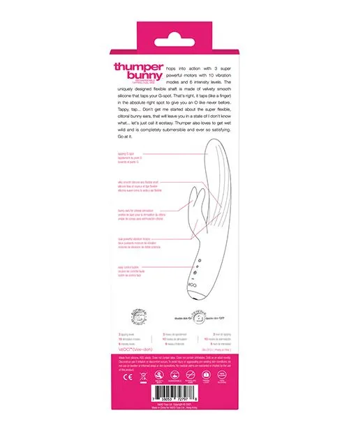 Vibrators VeDO VeDo Thumper Bunny Rechargeable Dual Vibe Pretty in Pink Vibrators VeDO VeDo Thumper Bunny Rechargeable Dual Vibe Pretty in Pink